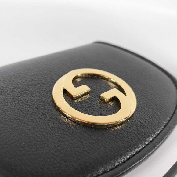 GUCCI Blondie Chain Wallet Black Shoulder Bag with Box & Storage Bag - Picture 5 of 11